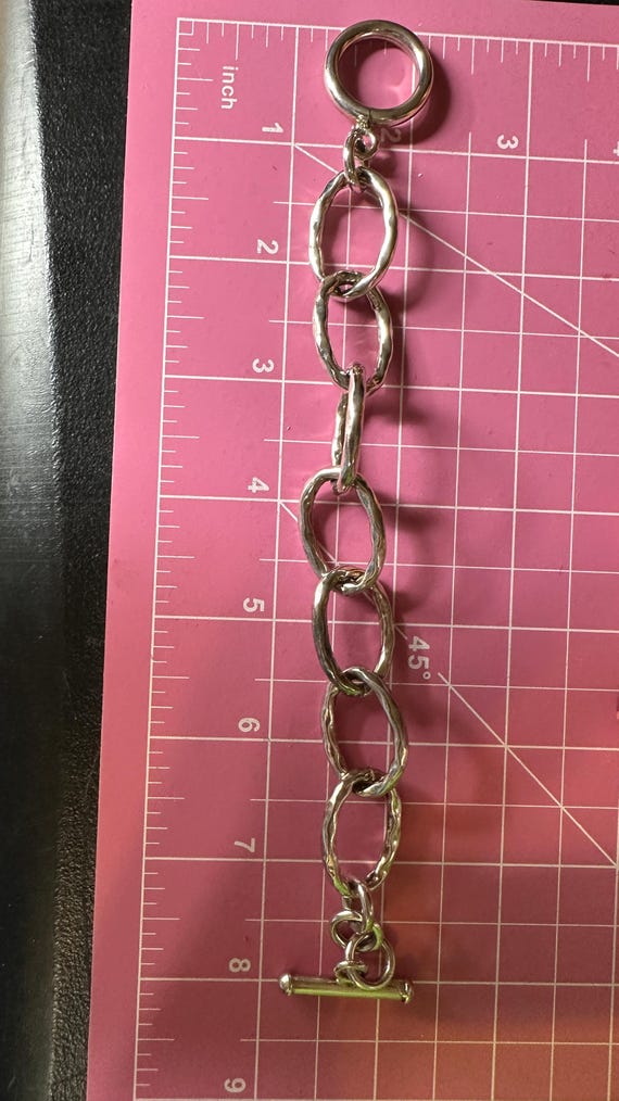 Hammered Link Bracelet - image 4