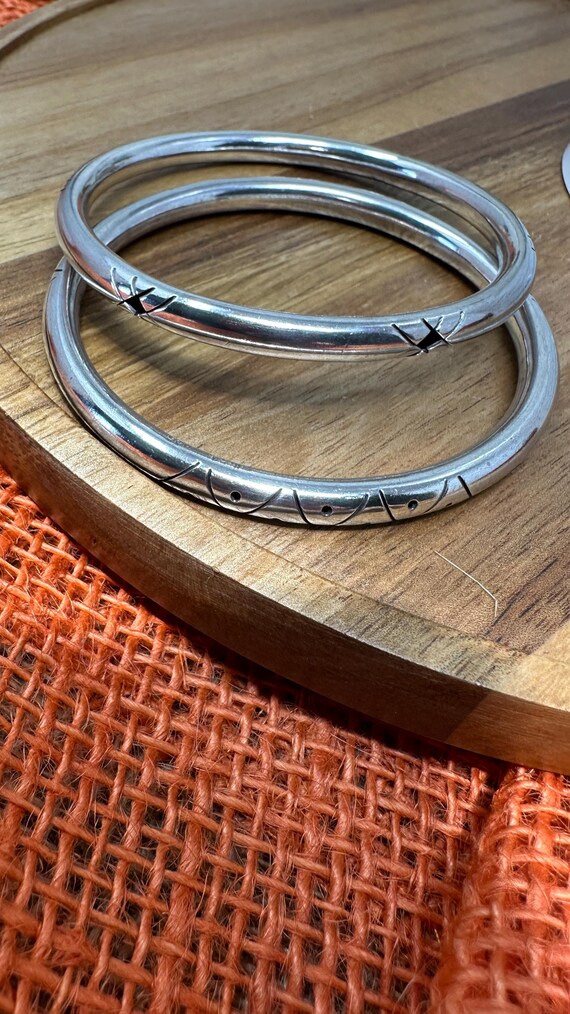 メキシコ製 vintage 925 シルバーバングル taxco ヴィンテージ タスコ メキシコ シルバーバングル カットアウト