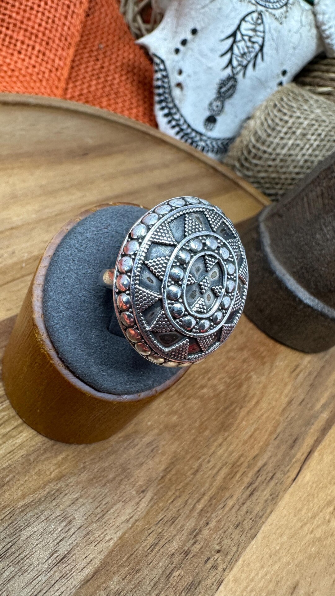 Aztec Style Rings Aztec Style Shield Sterling Ring Circular - Etsy