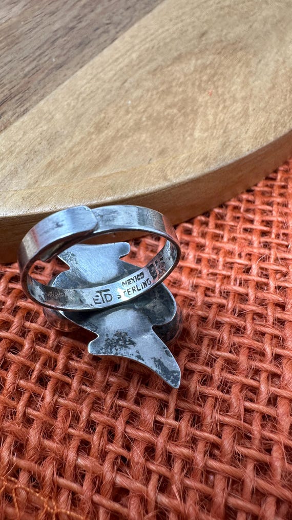 Balls on Lighting Bolt Silver Ring 925 Sterling S… - image 4