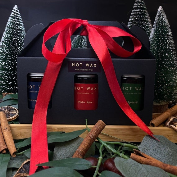 Three Candle Christmas Gift Set
