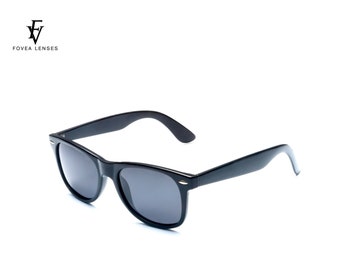 Lazarus - Timeless Black Wayfarer, Polarized Sunglasses by FV Lenses