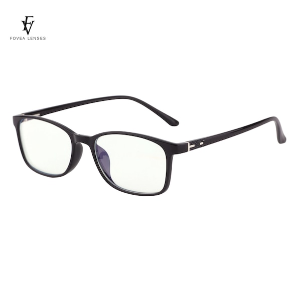 Oshima - Sleek Black Anti Blue Light Glasses by FV Lenses