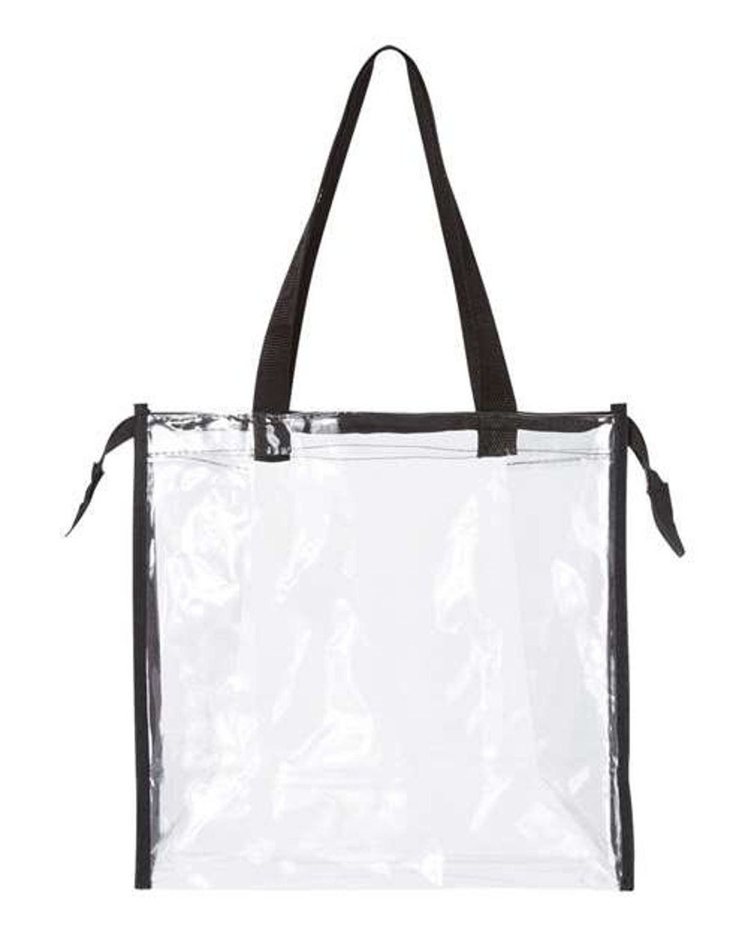 Clear Zipper Tote Bag, Clear Stadium Bag, Concert Bag, Festival Bag - Etsy