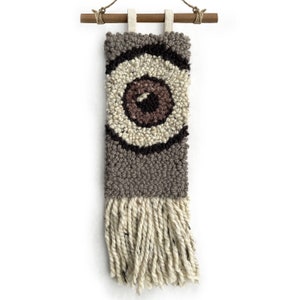 Handmade Evil Eye Modern Punch Needle Tapestry Wall Hanging