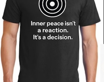 Mindfulness T-Shirt: Inner Peace - Spiritual Awakening - 100% Cotton