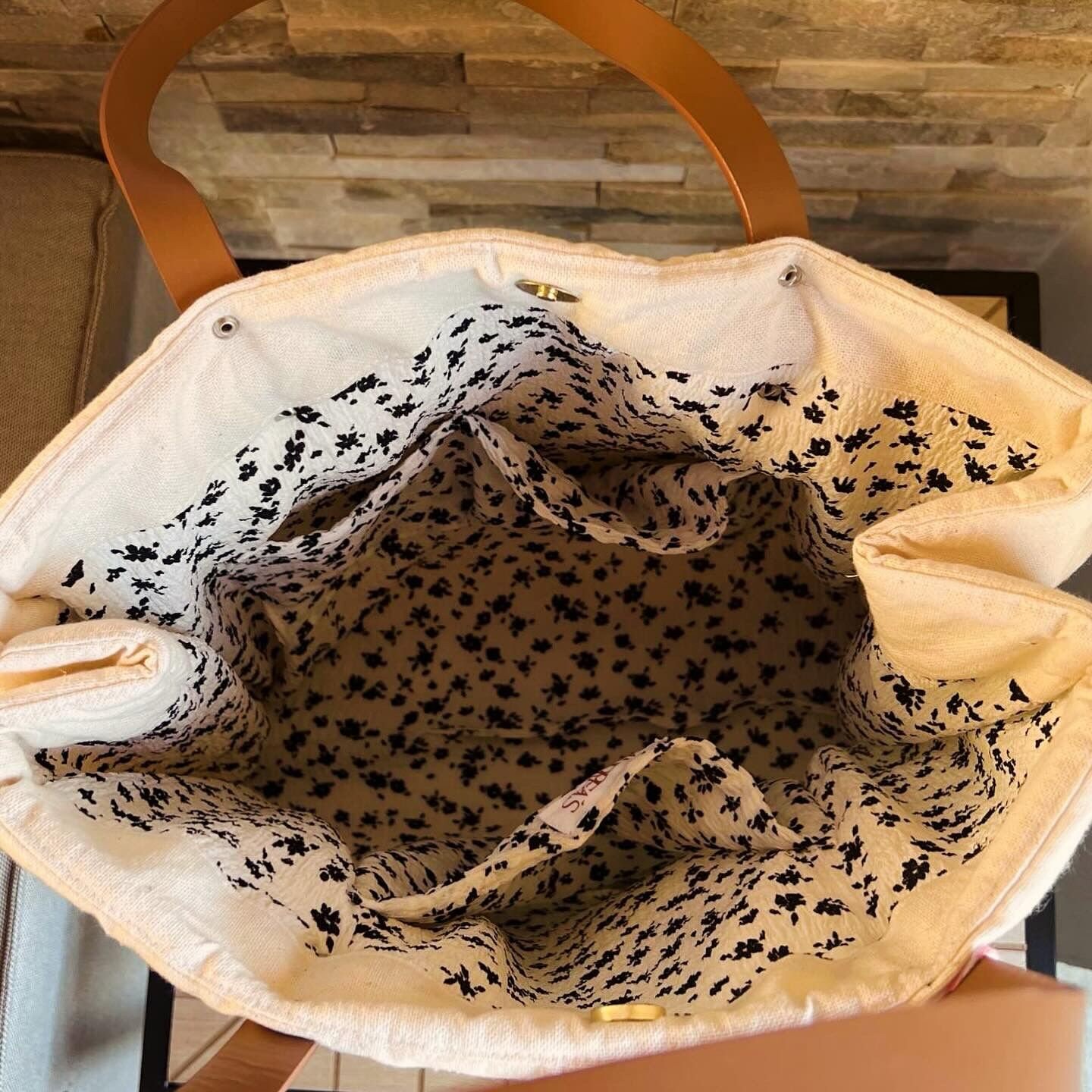 Beige FABRIC BAG - Etsy