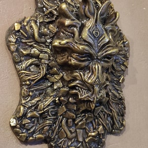 Alien Wall Sculture  | Alien Head Wall | Creepy Decor | Cyberpunk Decor