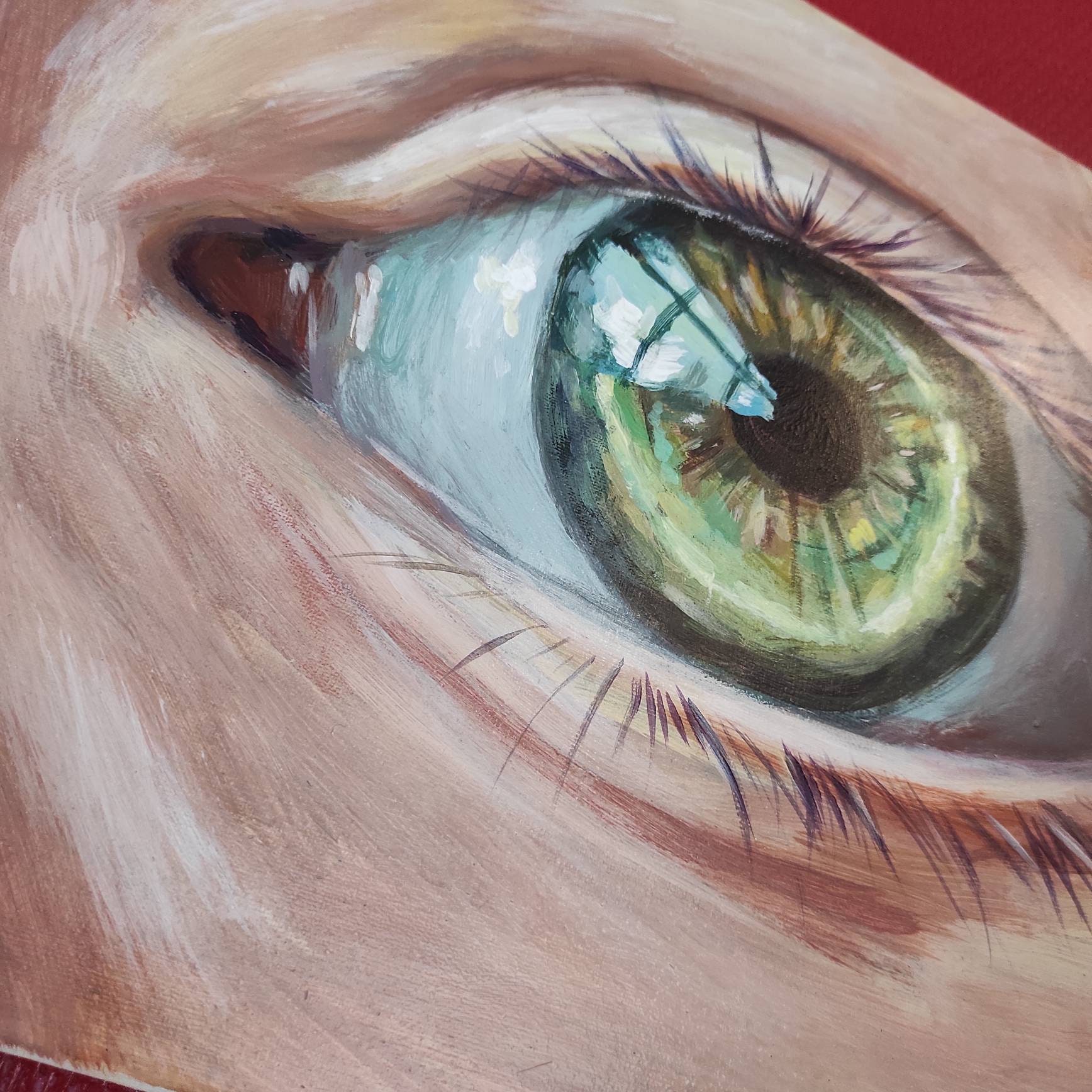 Eye painting Acrylic painting Original painting Canvas Etsy