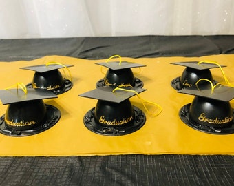 Graduation Party Favors, Centerpiece For Graduation, Graduation party decorations, Graduation Cap party favors, Cap and tassel favors