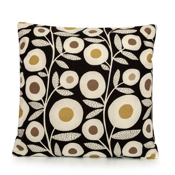 Richloom Ingrid in Ebony Decorative Pillow Cover. Accent throw pillow, home decor. 8x8 8x12 10x10 12x12 14x14 14x20 16x16 18x18 20x20 22x22