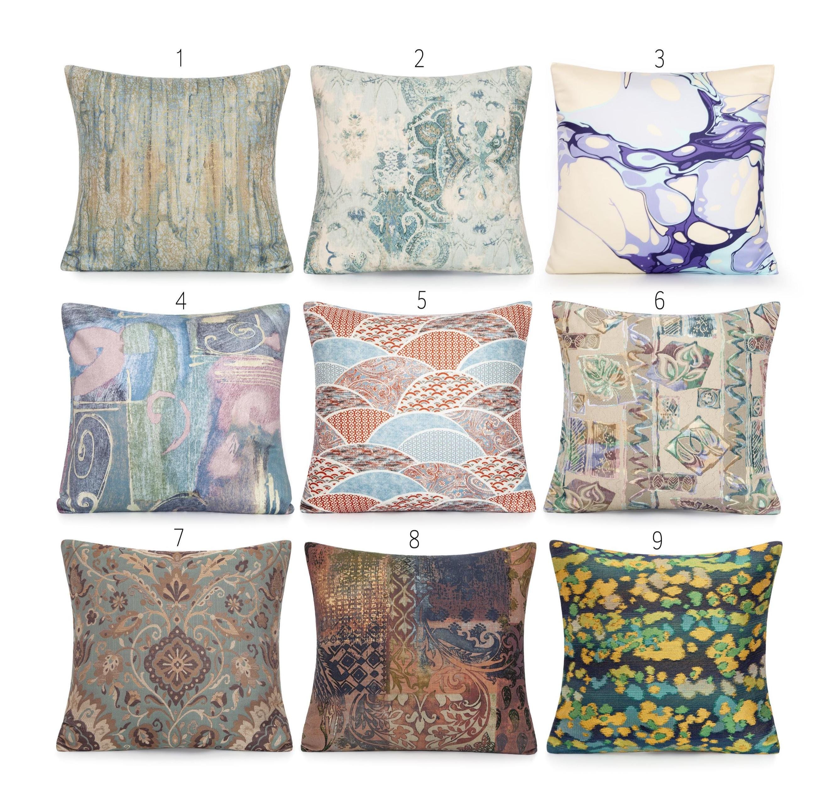 Richloom Igneous Abstract Design in Blue Decorative Pillow Cover