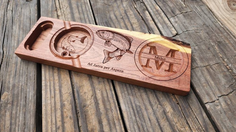 Full Custom Cigar and Whiskey Tray, Christmas, wedding gift, birthday gift, Father's Day gift, Valentine's gift image 1