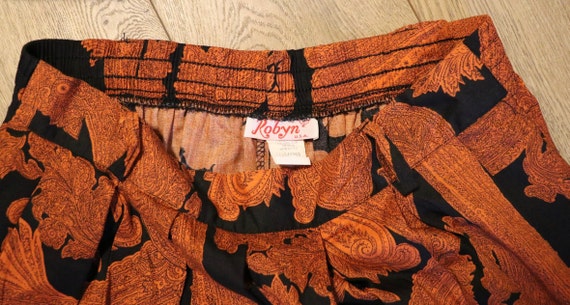 Vintage Skirt - Robyn - USA - Orange and Black - image 8