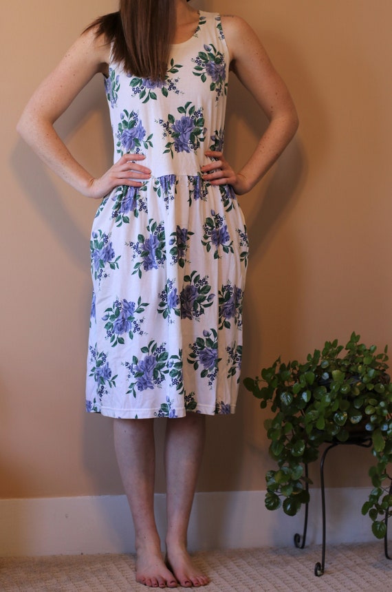 Vintage Floral Muumuu Dress - Fun Colorful Summer 