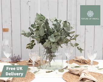 Wedding Table Centrepiece - Natural Dried Eucalyptus | Dried Flowers | Wedding Table Runner