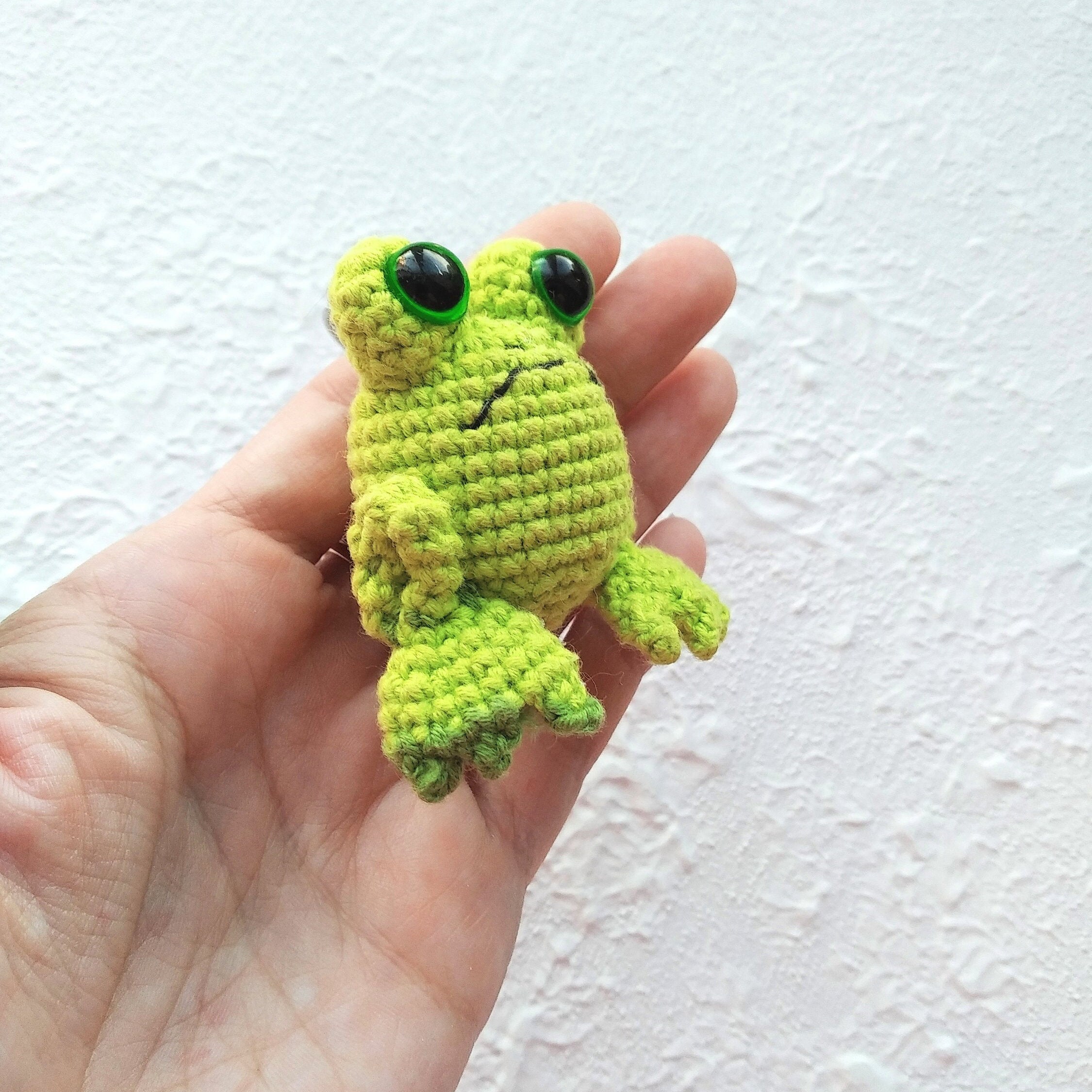 Frog keychain cute frog frog plush frog key chain kawaii Etsy