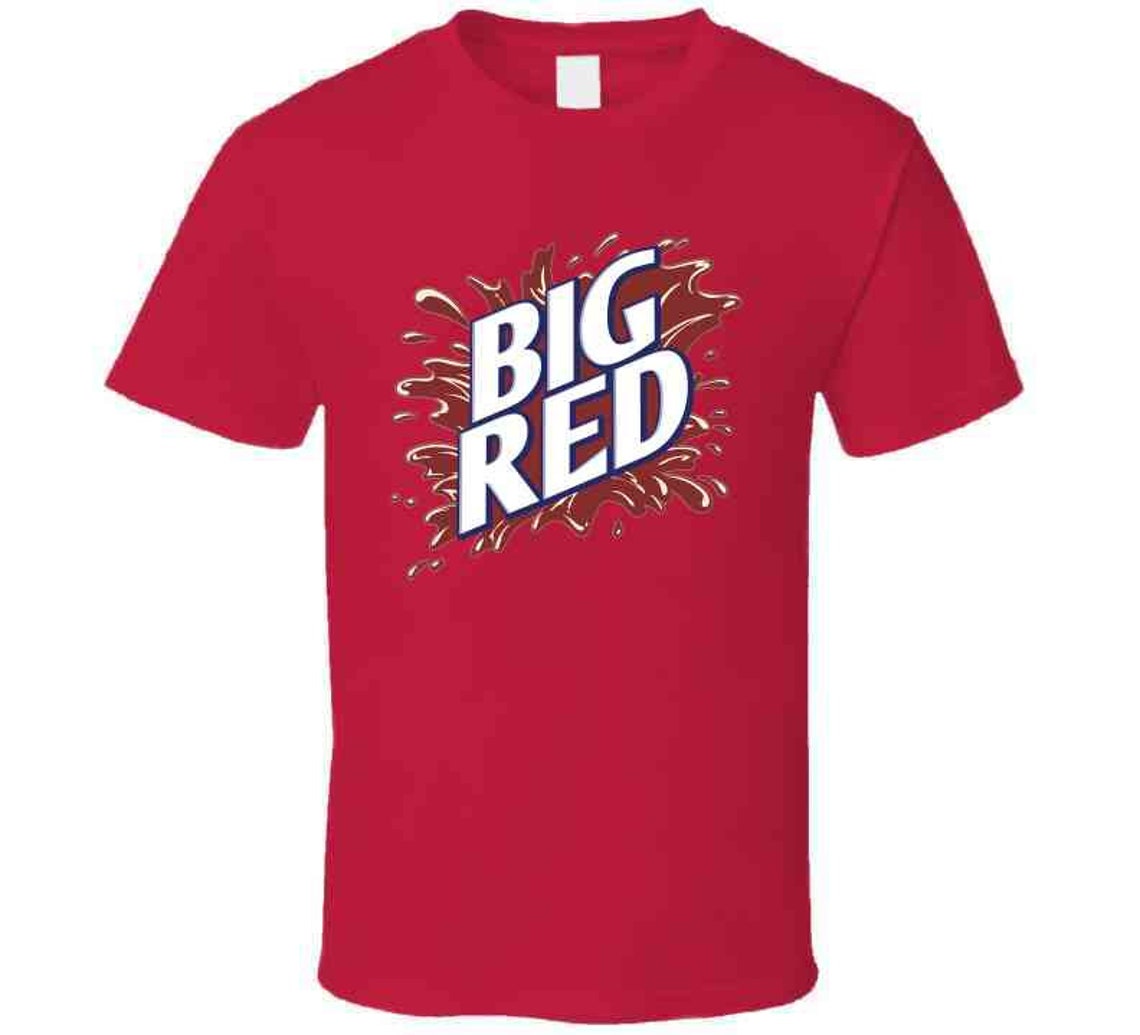 Big Red Soda Pop Drink Logo Funny T Shirt Etsy