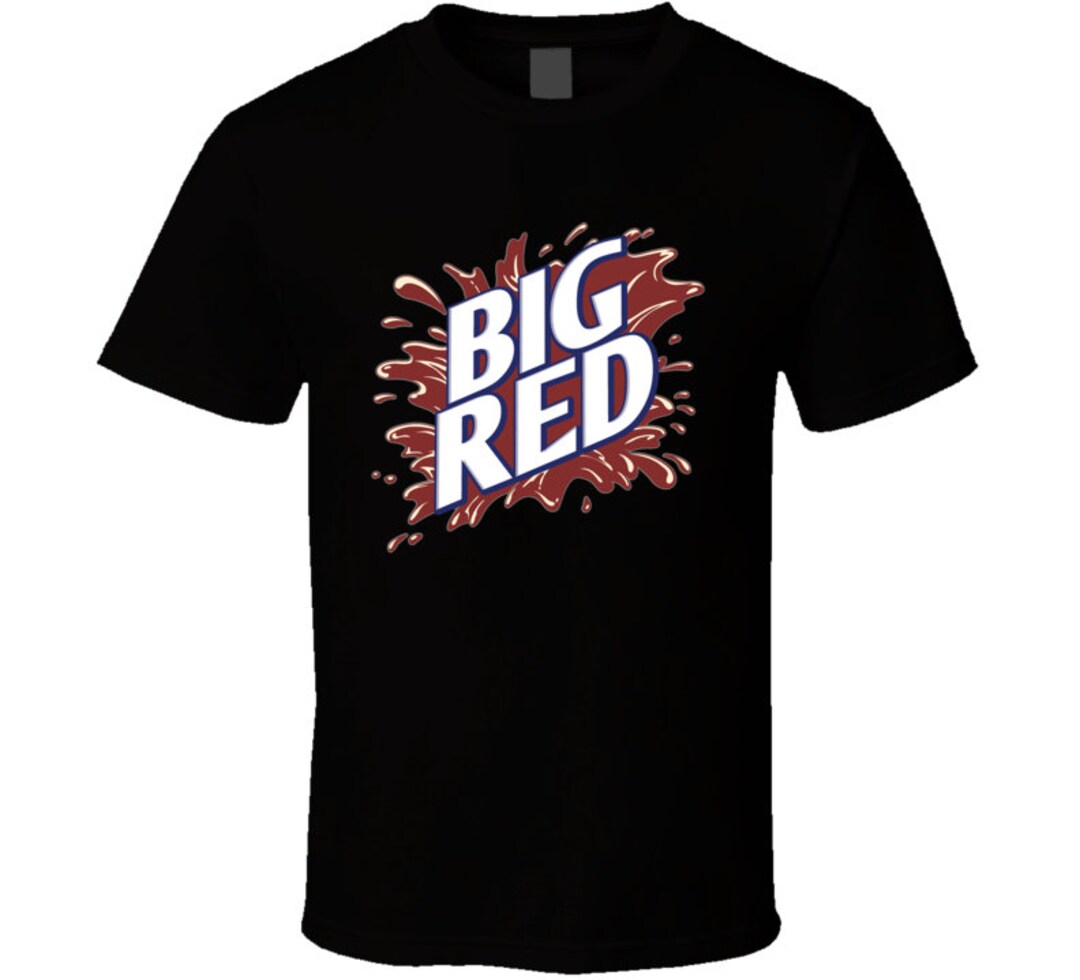 Big Red Soda Pop Drink Logo Funny T Shirt Etsy