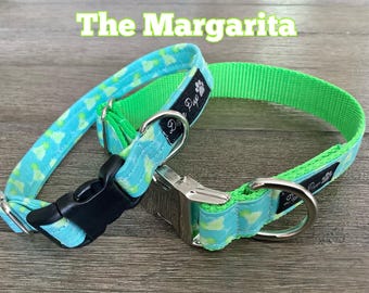Handmade Margarita Dog Collar: Party-Themed Pet Neckwear