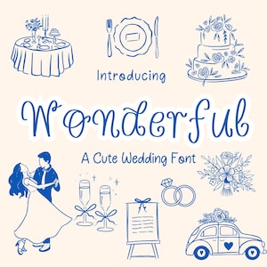 Wonderful font: Wedding Calligraphy font,Hand drawn font (OTF,TTF)
