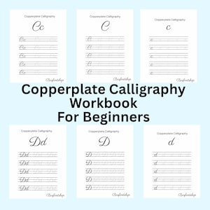 Copperplate Calligraphy Workbook for Beginners: Calligraphy Practice ...