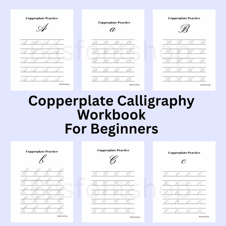 Copperplate Calligraphy Workbook for Beginners: Calligraphy Practice ...