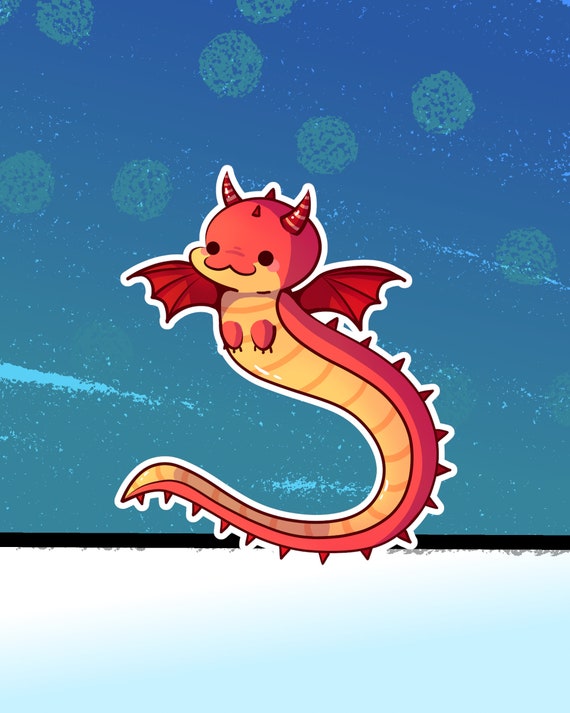 Adorable Chibi Dragon Chinese Long Dragon Style Without the Beard by  Stitched up Creatives Legendary Creatures and Designs - Etsy