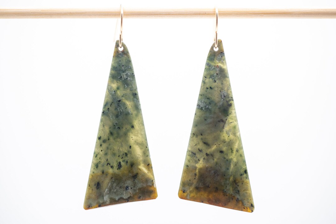 Vulcan Edge Big Sur Jade Earrings Etsy 