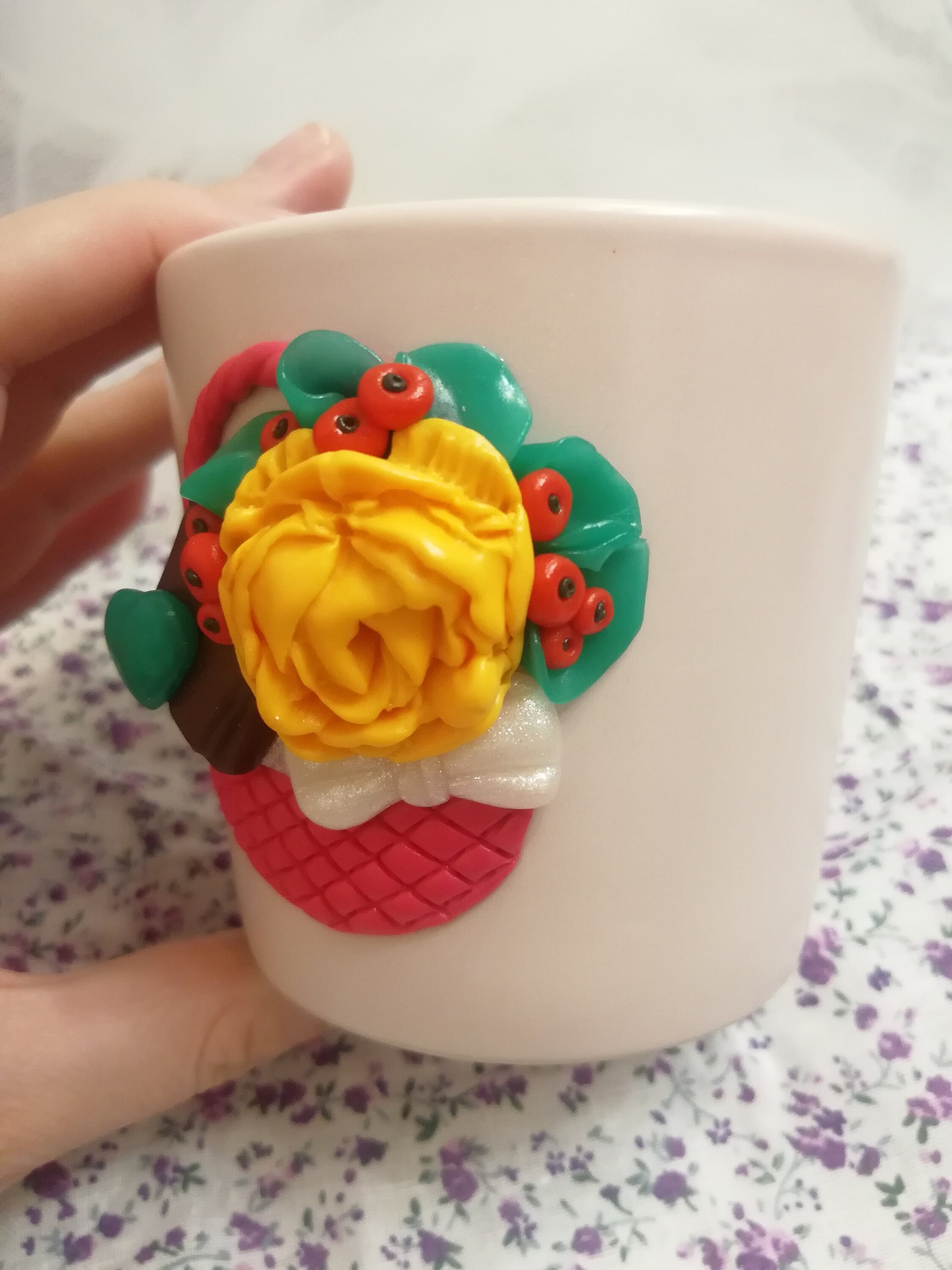 Mug polymer clay Etsy