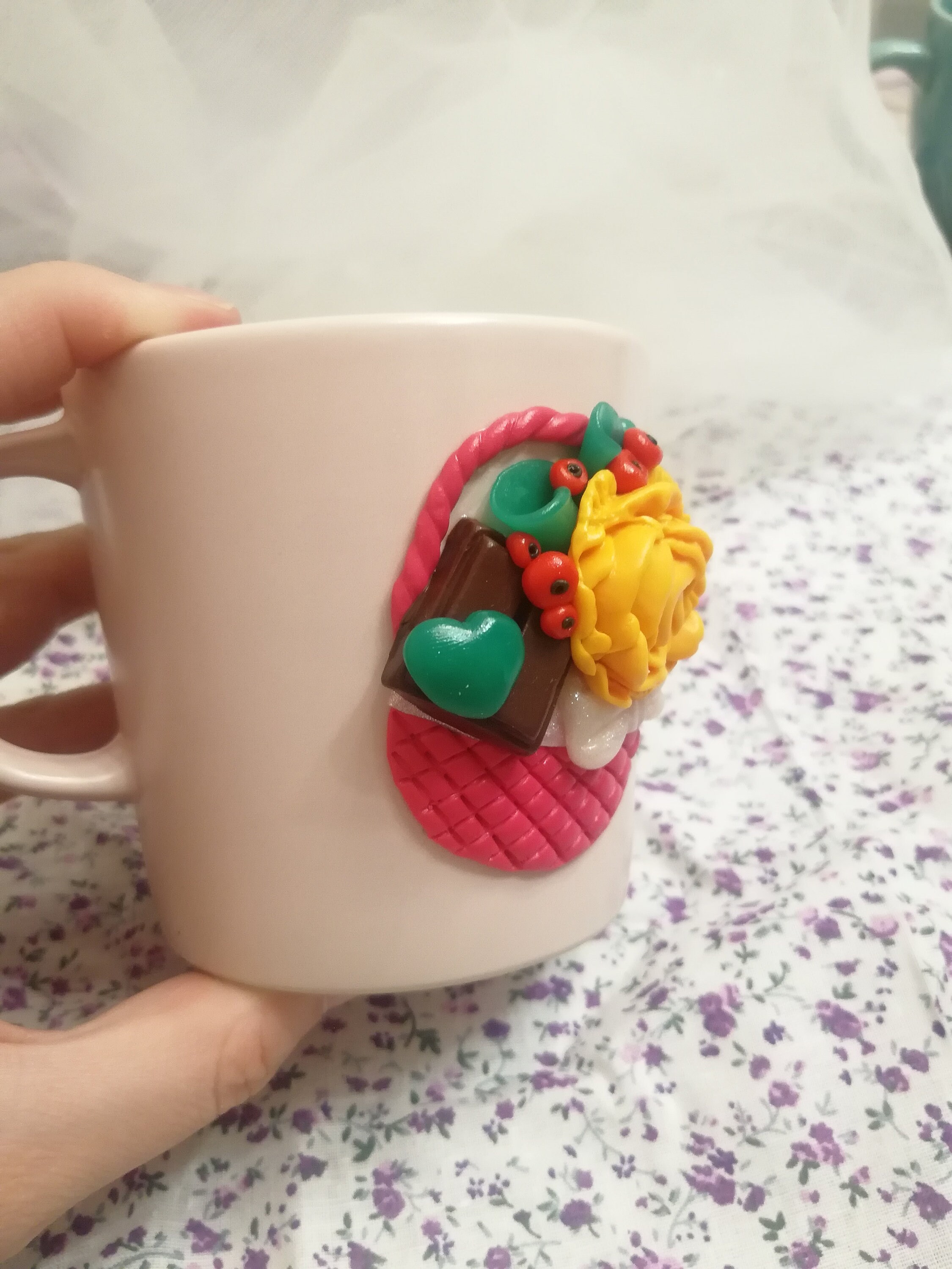 Mug polymer clay Etsy