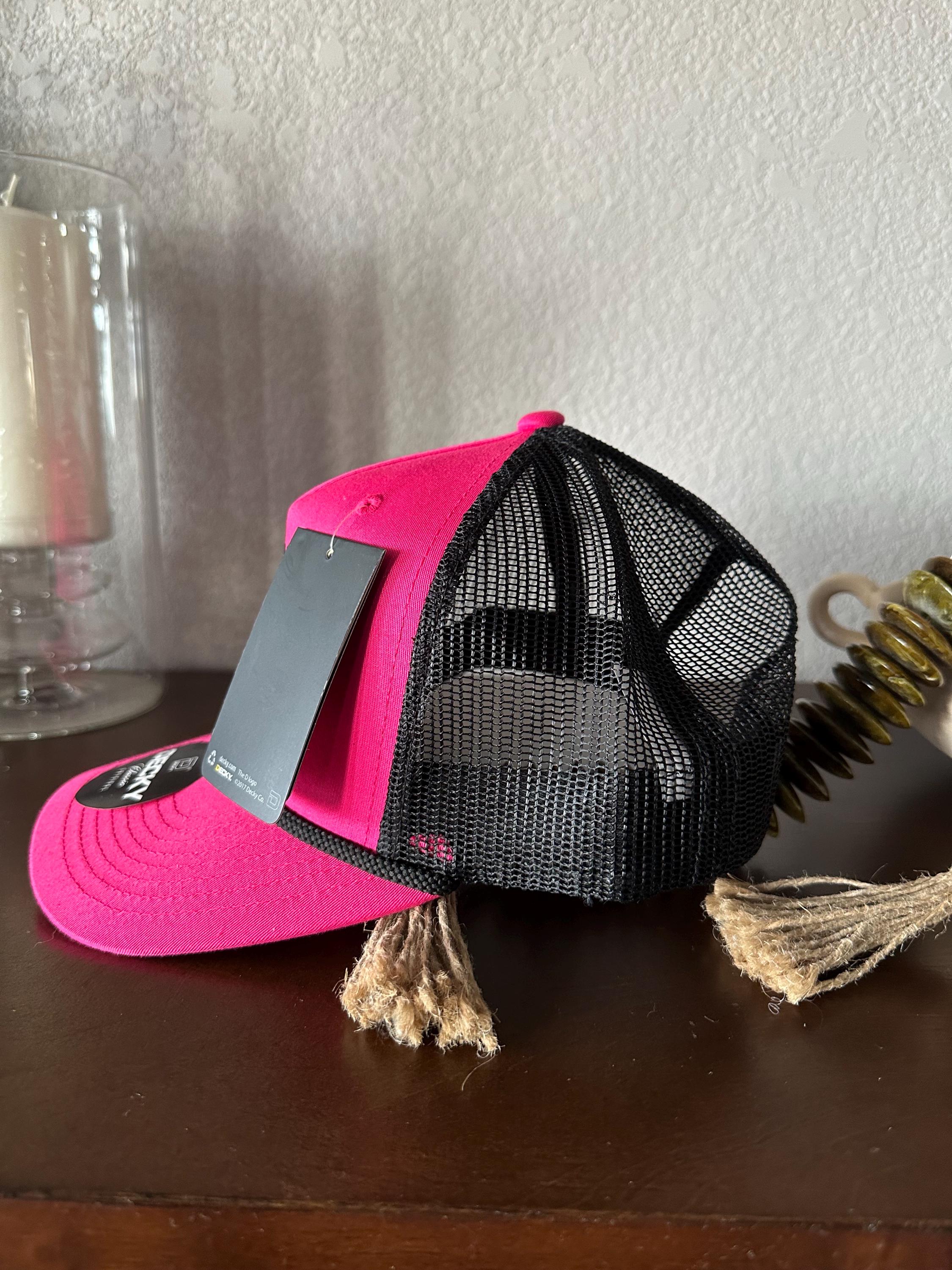 Expensive & Difficult Trucker Hat – Hot Pink Statement Hat 