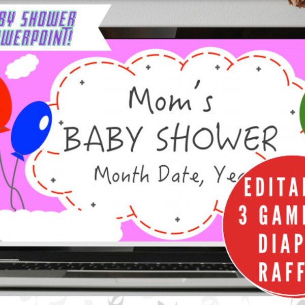 Virtual Baby Shower Powerpoint Etsy