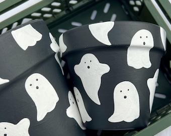La maceta fantasma de Halloween