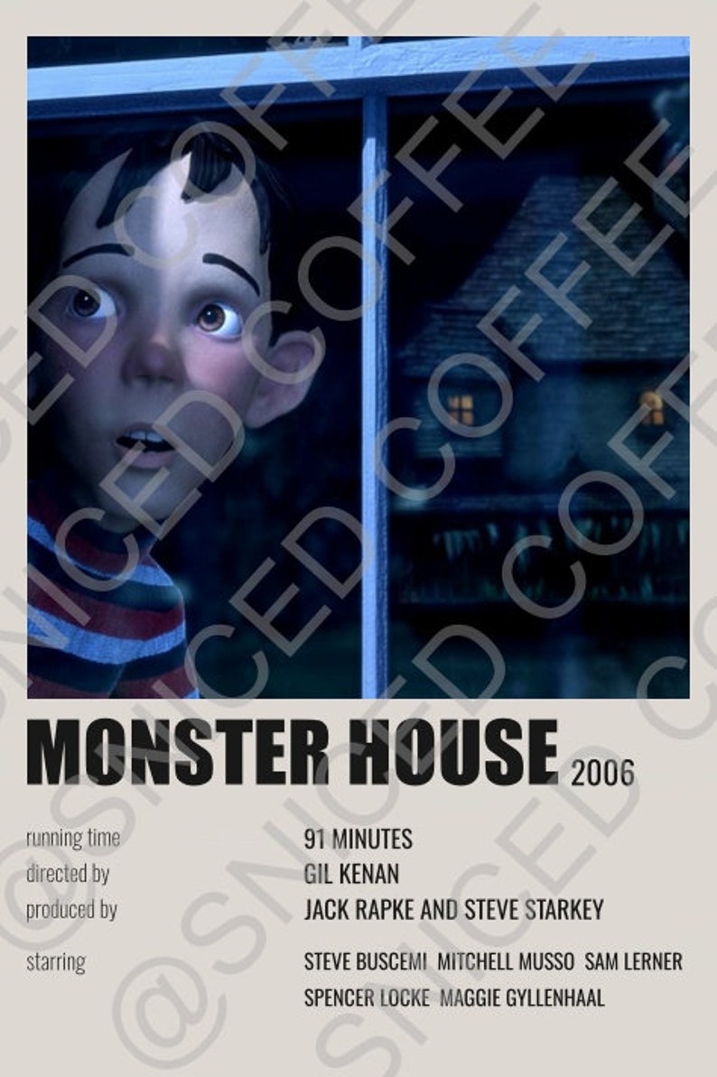 Monster House Movie Poster Digital Print - Etsy
