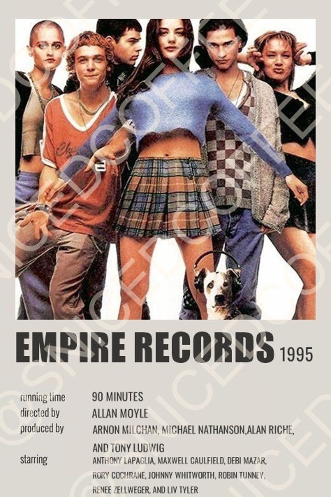 EMPIRE RECORDS Movie Poster - Etsy - Where Can I Watch Empire Records For Free
