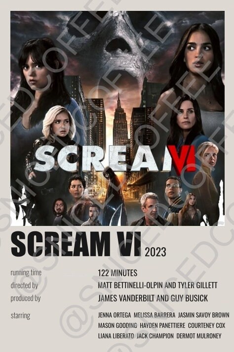 Scream VI Movie - Scream 6 movie 2023 poster Poster for Sale by  davidjones16598