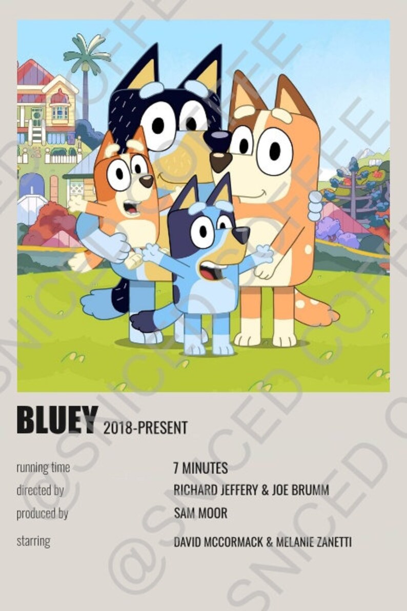 Bluey Poster - Etsy