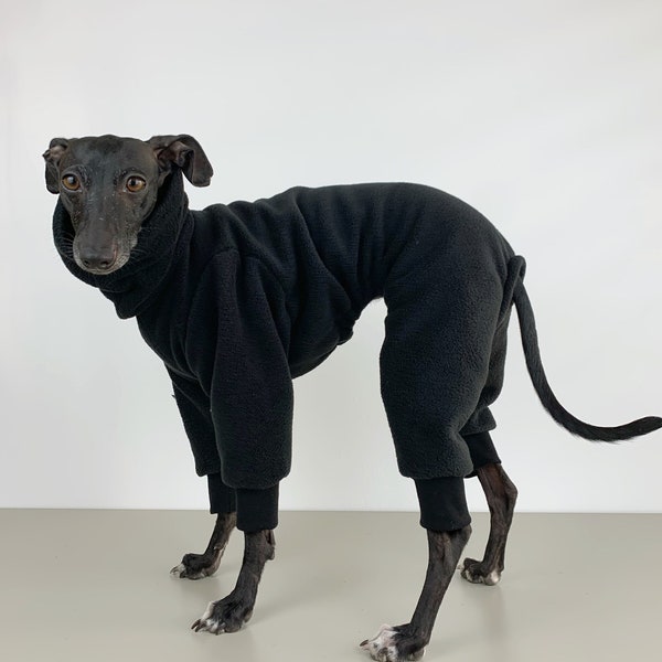 Italian Greyhound fleece jumpsuit, Iggy romper, Soft and Warm stylish onesie
