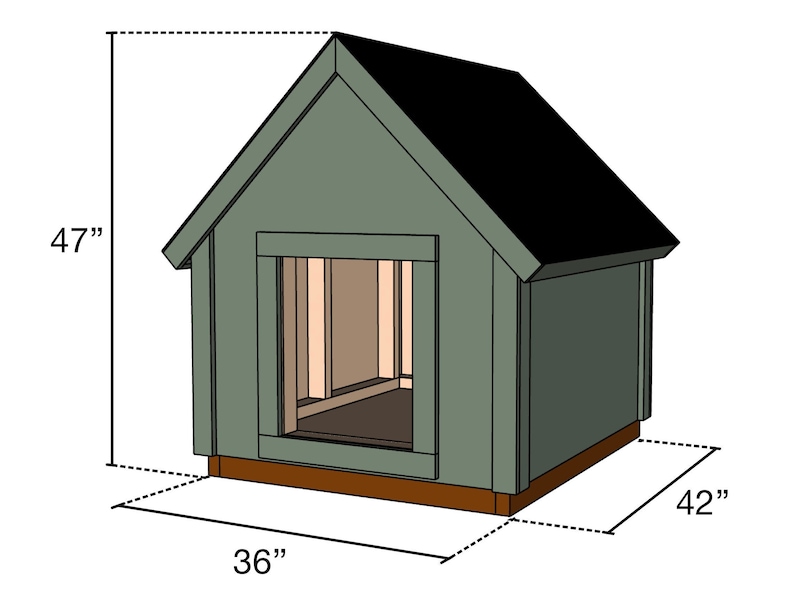 Extra Large Dog House Plans Etsy