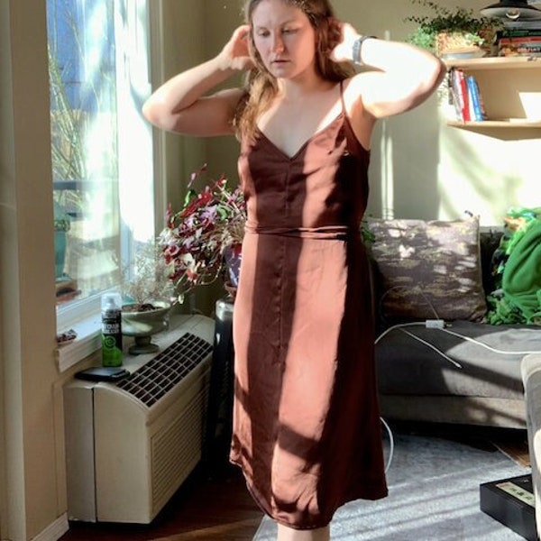 Brown Slip Dress