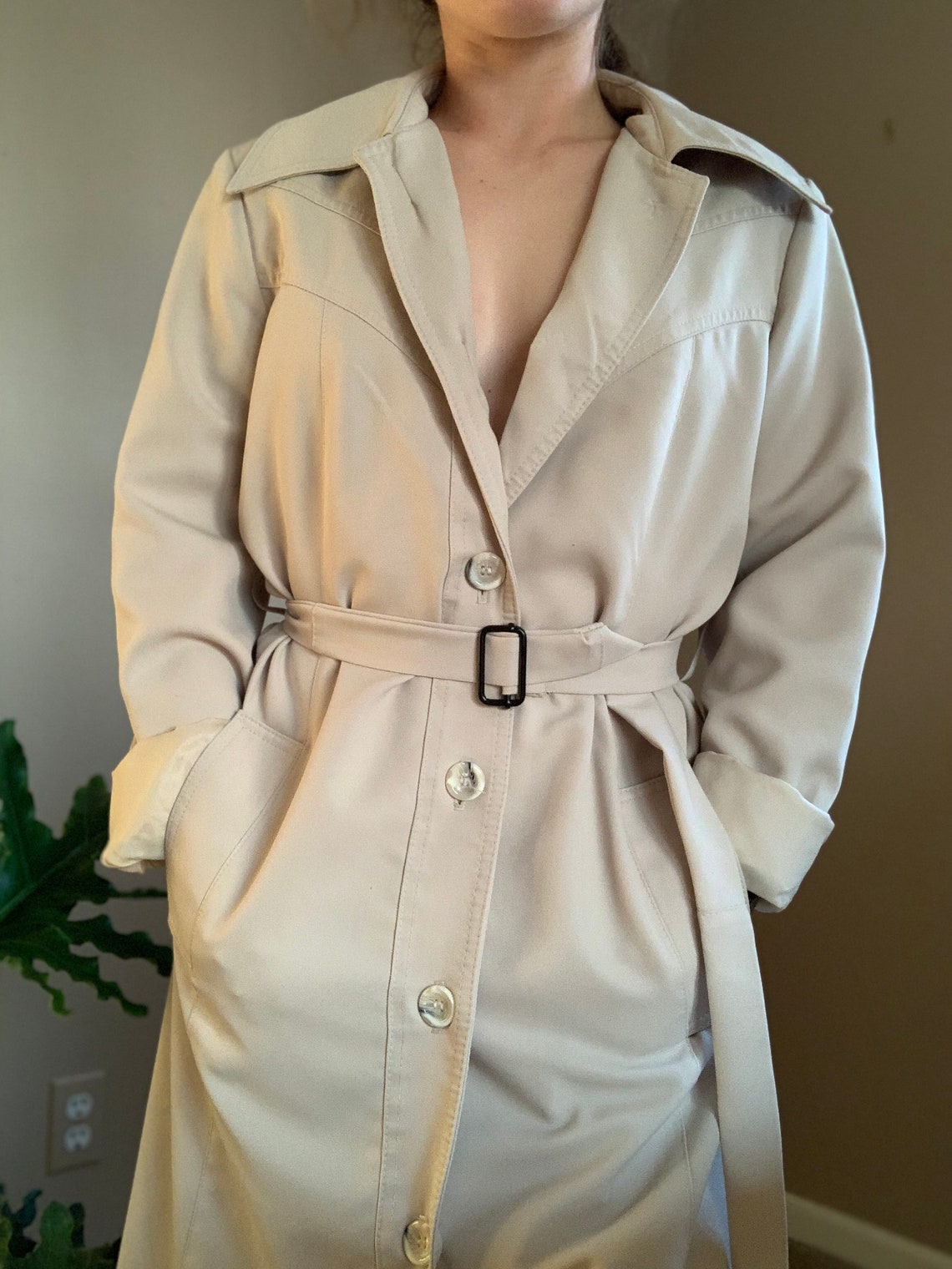 Trench Coat Dress Etsy