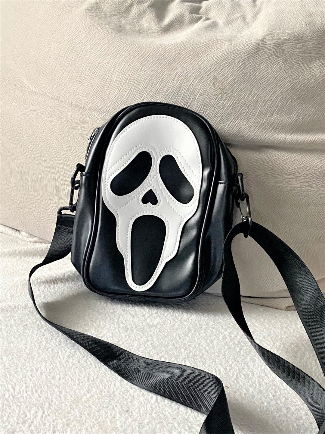 Ghostface Mask Crossbody Bag Halloween Bag Shoulder Bag Etsy