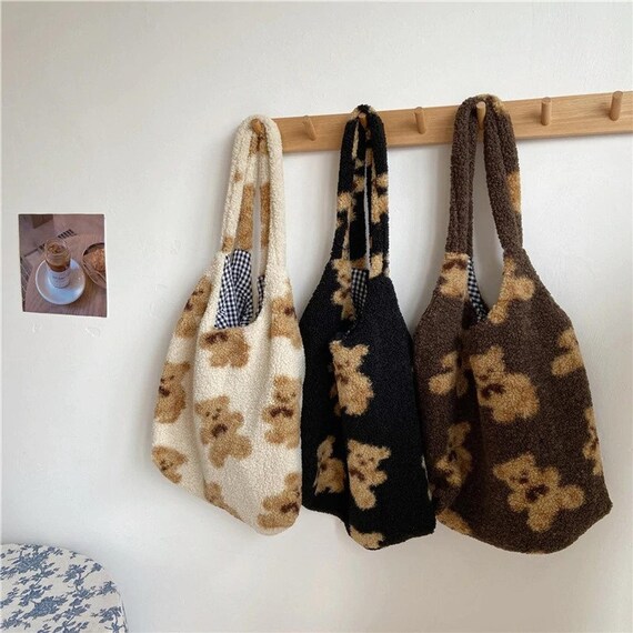 fluffy slouch bag