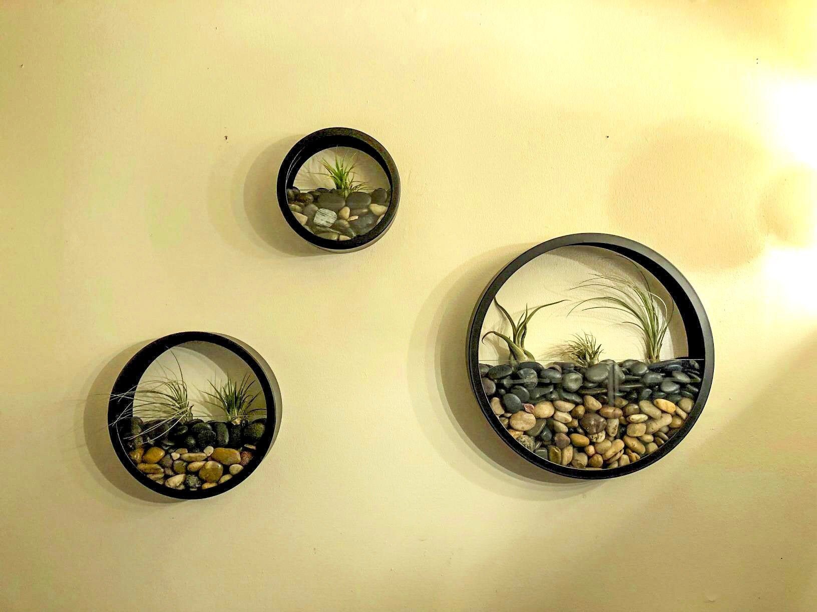 Hanging Round Wall Planter Indoor Round Planter Wall Hanging Etsy
