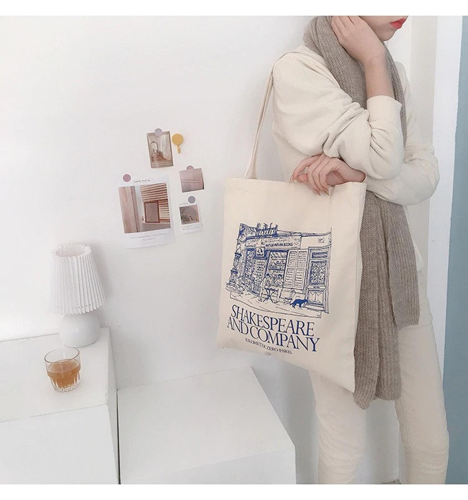 Shakespeare and Company Canvas Tote Bag Paris Shopping Bag | Etsy