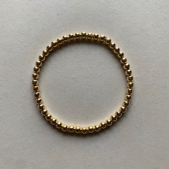 Gold plated 2024 bead bracelet