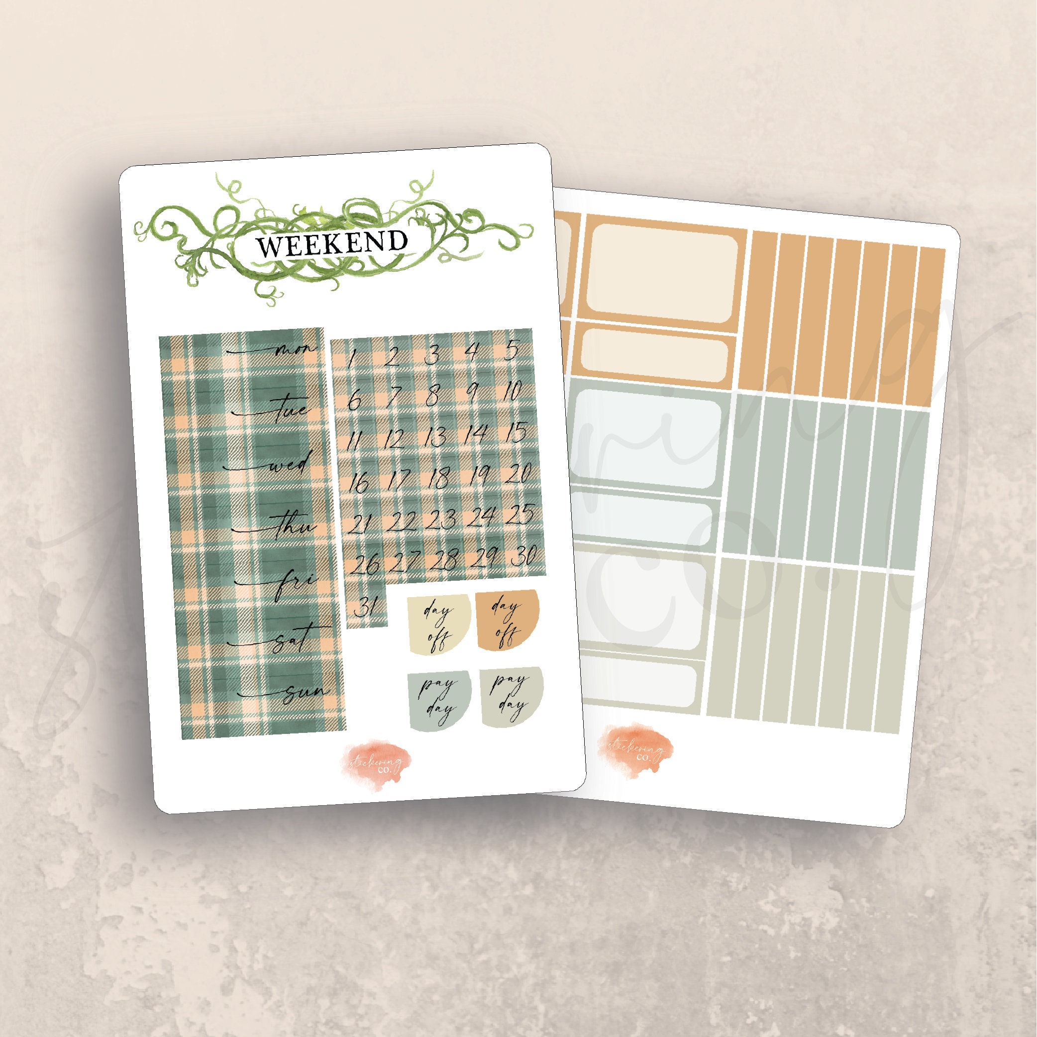 Vertical Cozy Pumpkins Weekly Sticker Kit, Erin Condren Lifeplanner 7x9 ...