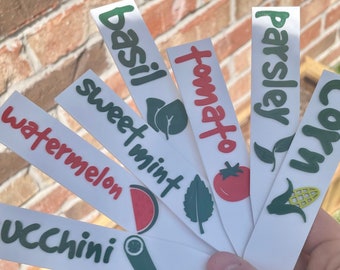 Marcadores de jardín para estacas de jardín de verduras/frutas/hierbas / Etiquetas de plantas impresas en 3D personalizadas / ¡Cualquier planta que desee!