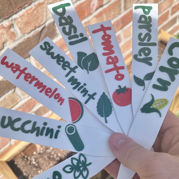 Garden Markers for Vegetable/Fruit/Herb Garden Stakes | Custom 3D Printed Plant Tags | Any Plant You Want!
